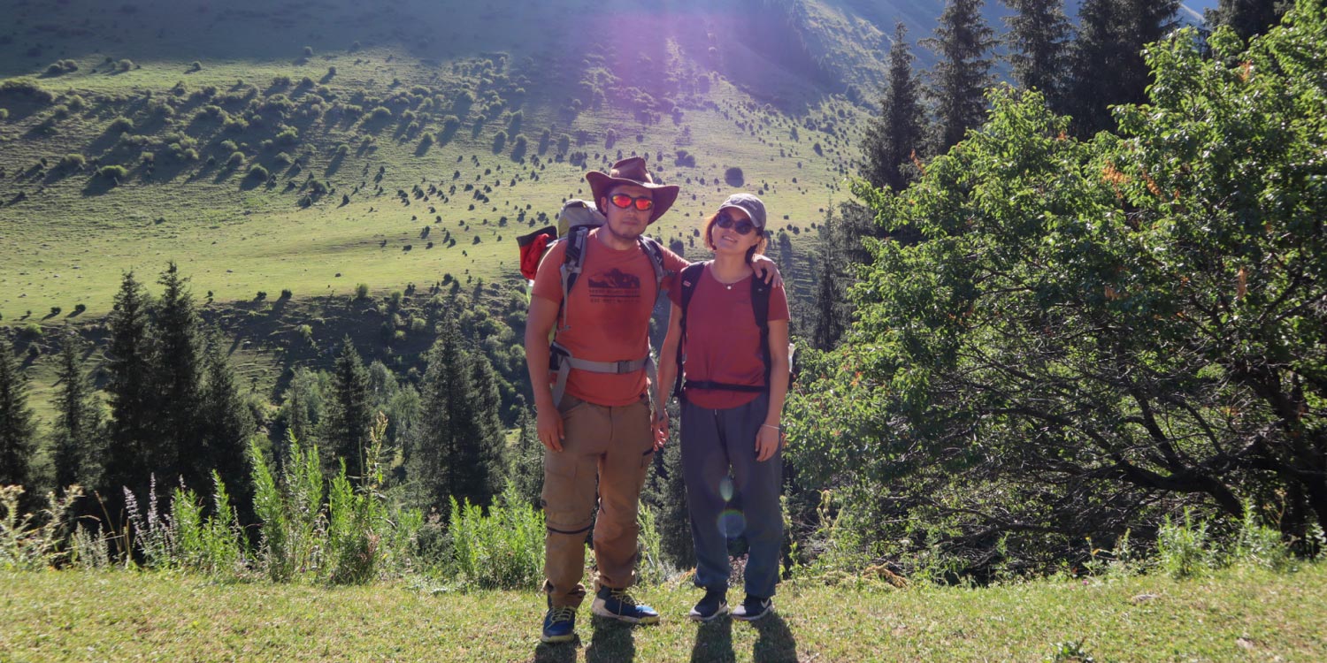 Bek and Ruby together in Kyrgyzstan