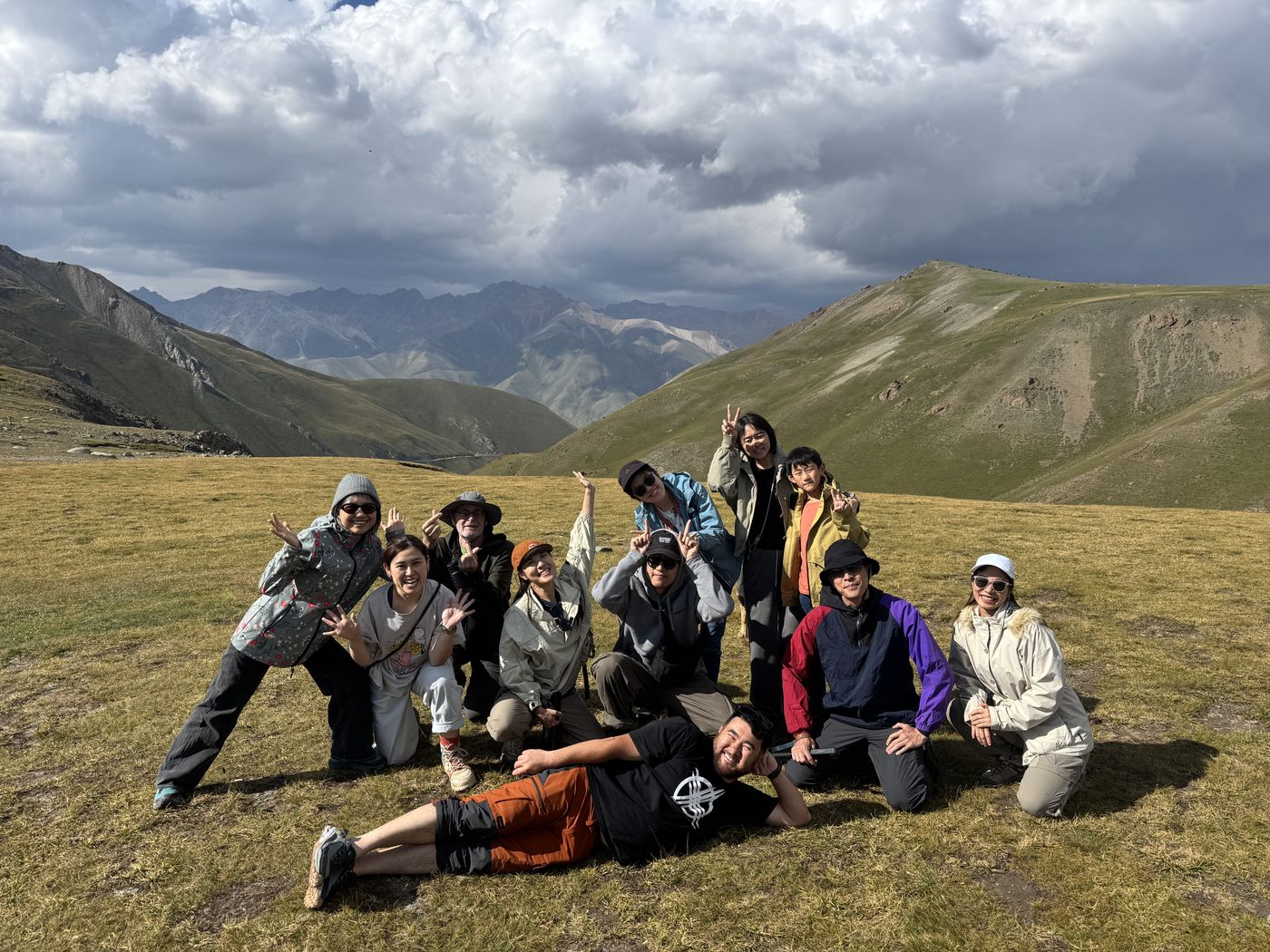 Our group on a mountain pass