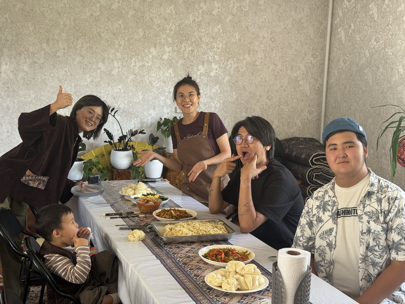 Lunch with a host family